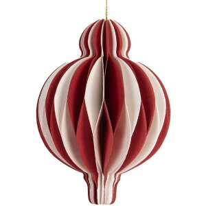 Clayre & Eef 6PA0521 Papier-Weihnachtskugel Ø...