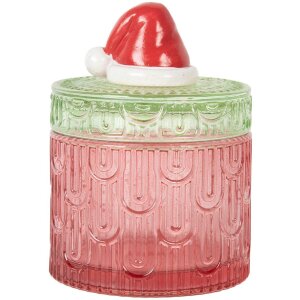 Clayre & Eef 6GL5343 Vorratsglas mit Deckel Rot...