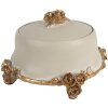 Clayre & Eef Cutie pentru bijuterii Ø 14x9 cm Bej-Auriu Vintage