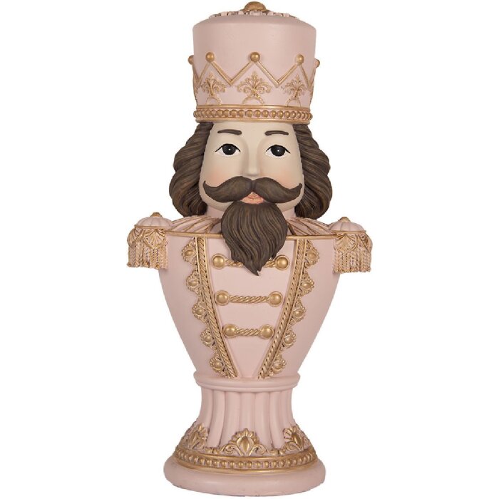 Clayre & Eef 6PR5366 Dekoration Nussknacker Rosa 16x10x30 cm