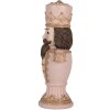 Clayre & Eef 6PR5366 Dekoration Nussknacker Rosa 16x10x30 cm