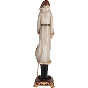 Clayre & Eef 6PR5369 Decorațiune Moș Crăciun 10x10x42 cm