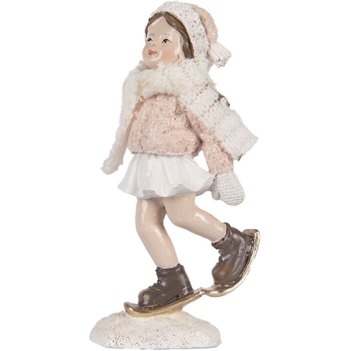 Clayre & Eef Decorațiune Fetiță 4x3x10 cm - Poliresin