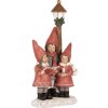 Clayre & Eef Cor de Crăciun 11x8x21 cm – Figurina Decorativă