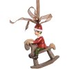 Clayre & Eef 6PR5391 Decorațiune Agățată Copil pe Cal Balansoar 7x3x9 cm