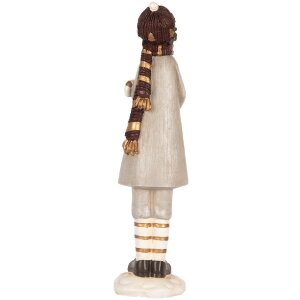 Clayre & Eef Decorațiune Copil 8x8x30 cm Gri și Maro