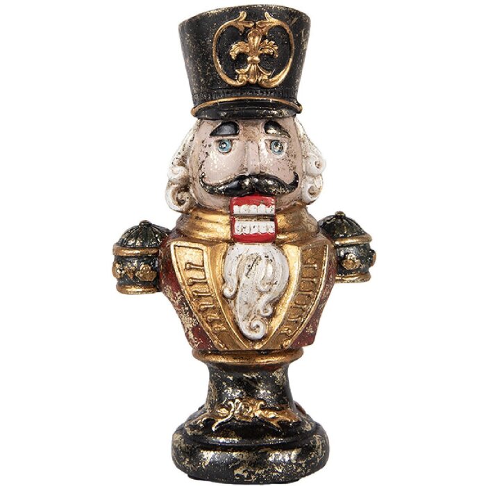 Clayre & Eef Bust Decorativ Spărgător de Nuci 9x6x15 cm Roșu