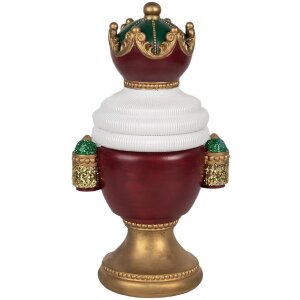 Bust Decorațiune Moș Crăciun cu LED Clayre & Eef 15x10x26 cm