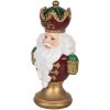 Bust Decorațiune Moș Crăciun cu LED Clayre & Eef 15x10x26 cm