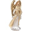 Clayre & Eef 6PR5697 Dekoration Engel 16x13x35 cm Gold Silberfarben