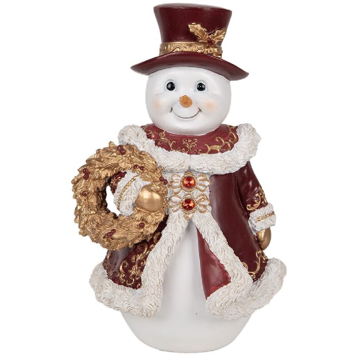 Clayre & Eef Om de Zăpadă Decorațiune 15x14x24 cm