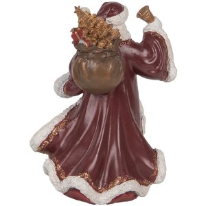 Clayre & Eef 6PR5704 Dekoration Weihnachtsmann 15x11x20 cm