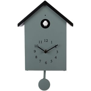 Clayre & Eef 6KL0838GR Wanduhr 20x10x26 cm Grün