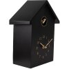 Clayre & Eef 6KL0838Z Wanduhr 20x10x26 cm Schwarz 3xAA Batteriebetrieb
