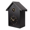 Clayre & Eef 6KL0838Z Wanduhr 20x10x26 cm Schwarz 3xAA Batteriebetrieb