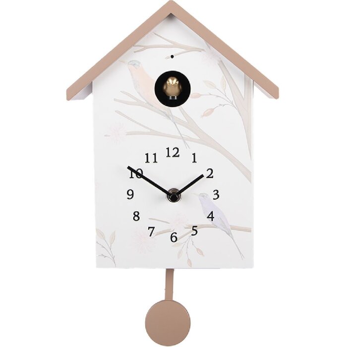 Clayre & Eef 6KL0841 Wanduhr 20x10x26 cm 3x AA Batteriebetrieben