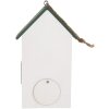 Clayre & Eef Căsuță pentru păsări 15x10x22 cm Alb Verde