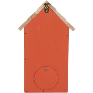 Clayre & Eef 6H2442 Vogelhaus 15x10x22 cm Rot Braun