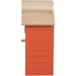 Clayre & Eef 6H2442 Vogelhaus 15x10x22 cm Rot Braun