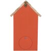 Clayre & Eef 6H2442 Vogelhaus 15x10x22 cm Rot Braun
