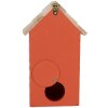 Clayre & Eef 6H2442 Vogelhaus 15x10x22 cm Rot Braun