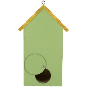 Clayre & Eef 6H2443 Căsuță pentru păsări 15x10x22 cm Verde și Galben