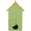 Clayre & Eef 6H2443 Căsuță pentru păsări 15x10x22 cm Verde și Galben