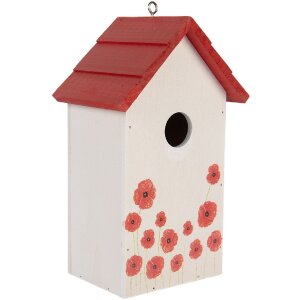 Clayre & Eef 6H2446 Vogelhaus 15x10x22 cm Holz Landhausstil