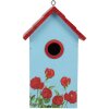 Clayre & Eef 6H2447 Vogelhaus 15x10x22 cm Blau und Rot