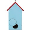 Clayre & Eef 6H2447 Vogelhaus 15x10x22 cm Blau und Rot