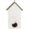 Clayre & Eef Căsuță pentru Păsări 15x10x22 cm Alb/Verde Rustic