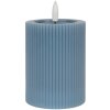 Clayre & Eef 6CA0003BL LED Kerze Ø 8x13 cm / 2x AA Batteriebetrieb