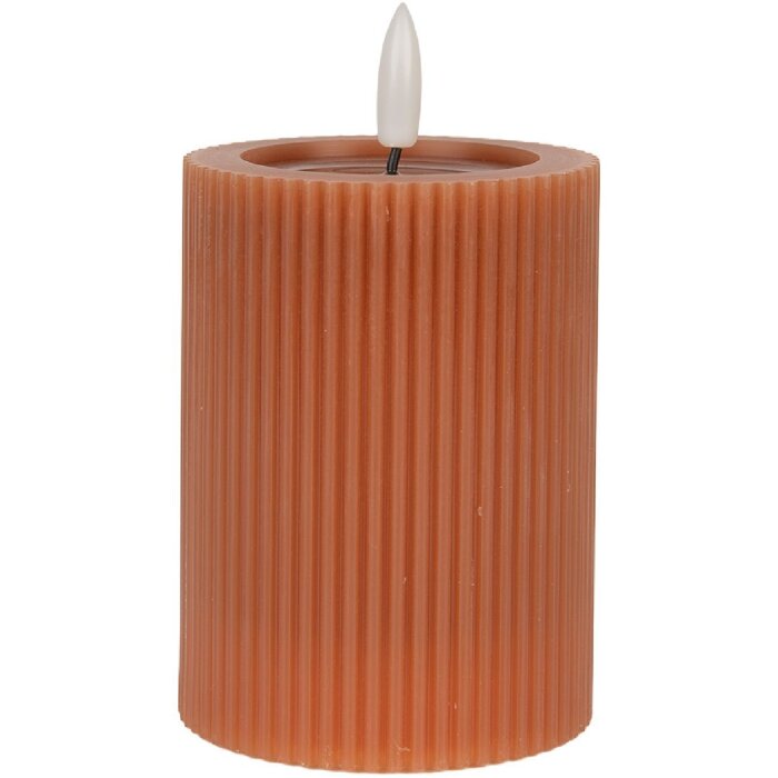 Clayre & Eef Lumânare LED Ø 8x13 cm, 2xAA