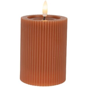 Clayre & Eef Lumânare LED Ø 8x13 cm, 2xAA