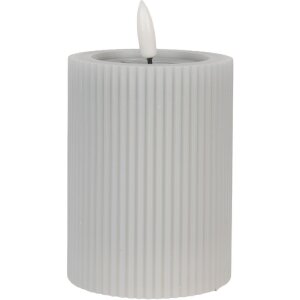 Clayre & Eef 6CA0003G Kerze mit LED Ø 8x13 cm 2xAA Batterie