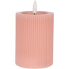 Clayre & Eef Lumânare LED Roz 8x13 cm