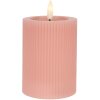 Clayre & Eef Lumânare LED Roz 8x13 cm