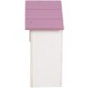 Clayre & Eef Căsuță pentru păsări 15x10x22 cm Lemn Alb-Roz