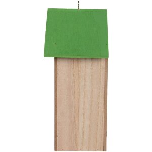Clayre & Eef 6H2453 Vogelhaus 14x10x23 cm Weiß Grün