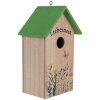 Clayre & Eef 6H2453 Vogelhaus 14x10x23 cm Weiß Grün