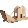 Clayre & Eef 6H2454 Vogelfutterhaus 19x18x19 cm