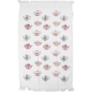 Clayre & Eef CT035 Gästetuch 40x66 cm Weiß...