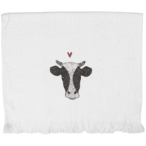 Clayre & Eef CT036 Gästetuch 40x66 cm Weiß...