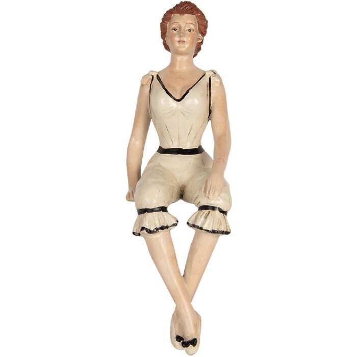 Clayre & Eef 6PR5560 Dekoration Frau 12x10x29 cm Beige