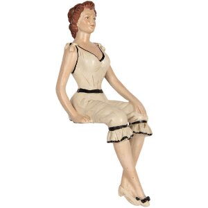 Clayre & Eef 6PR5560 Dekoration Frau 12x10x29 cm Beige