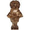 Clayre & Eef Bust Decorativ Femeie Bej-Maro 18x12x30 cm