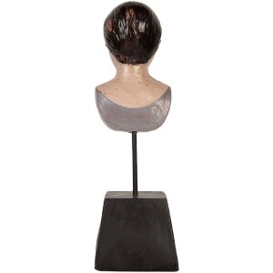 Clayre & Eef 6PR5564 Bust Decorativ Femeie Bej-Maro 11x11x34 cm