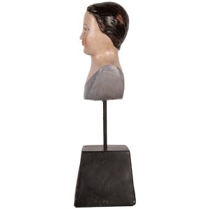 Clayre & Eef 6PR5564 Bust Decorativ Femeie Bej-Maro 11x11x34 cm