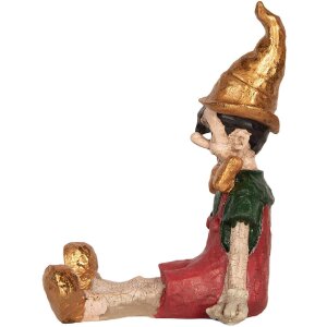 Clayre & Eef 6PR5573 Pinocchio 13x13x19 cm beige-rot