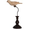 Clayre & Eef Decorațiune Pasăre Bej Maro 12x7x21 cm